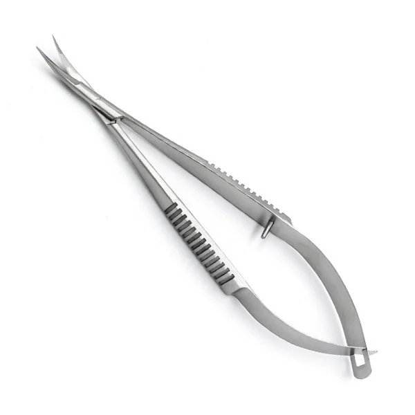 DHS-02-482-12. Ножиці очні за Ваннасом, вертикально-зігнуті, гострокінцеві, 120 мм. DURABLE